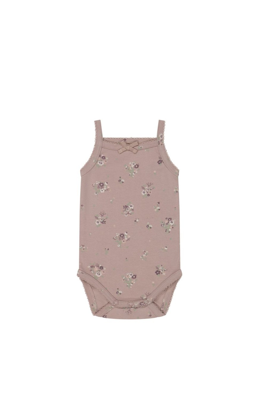 Clothing & Accessories | Jamie Kay Organic Cotton Bridget Singlet Bodysuit - Lauren Floral Fawn