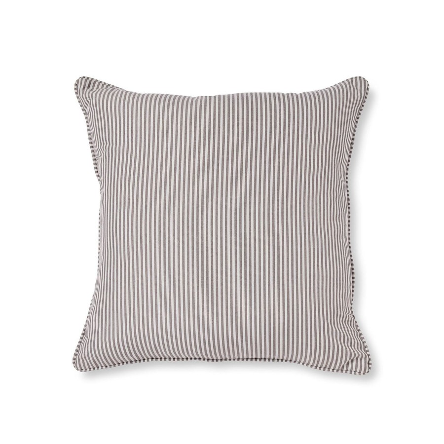 Soft Furnishings | Madras Link Morris Grey Stripe Cushion 55X55Cm