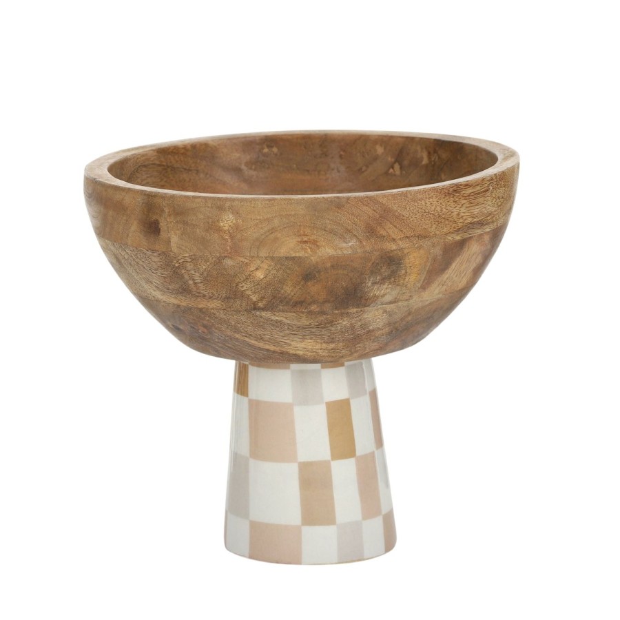 Dining & Entertaining | Coast To Coast Home Hacienda Wood/Enamel Footed Bowl