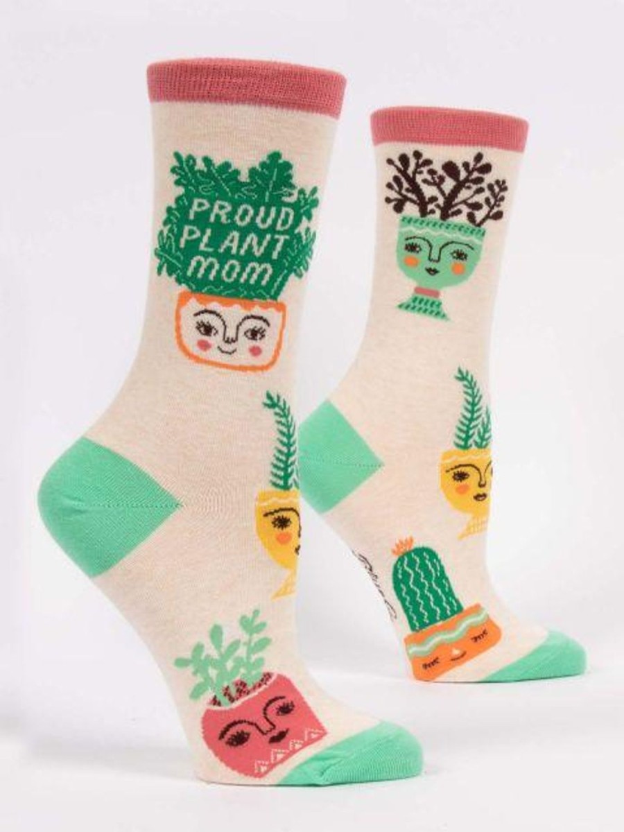 Fun & Games | Blue Q Proud Plant Mom Women'S Crew Socks