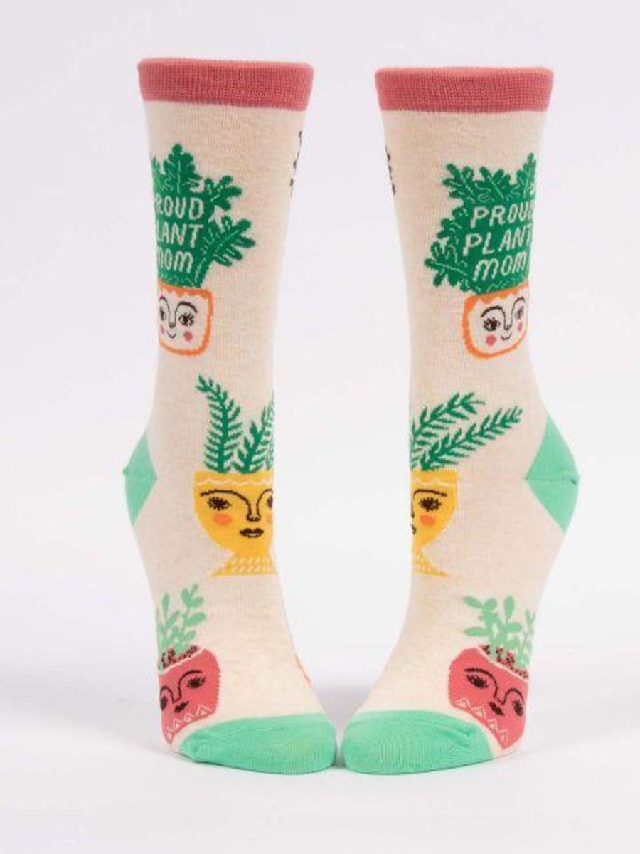 Fun & Games | Blue Q Proud Plant Mom Women'S Crew Socks