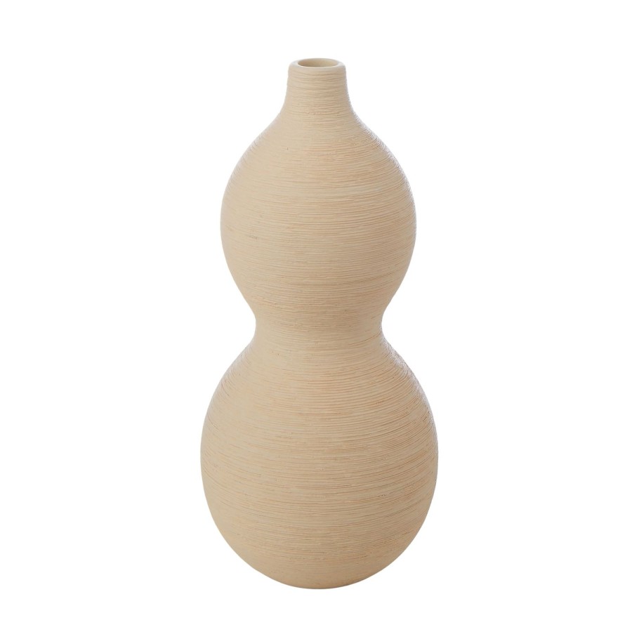 Pots, Planters & Vases | Emporium Decorative Ceramic Vessel 28Cm - Beige