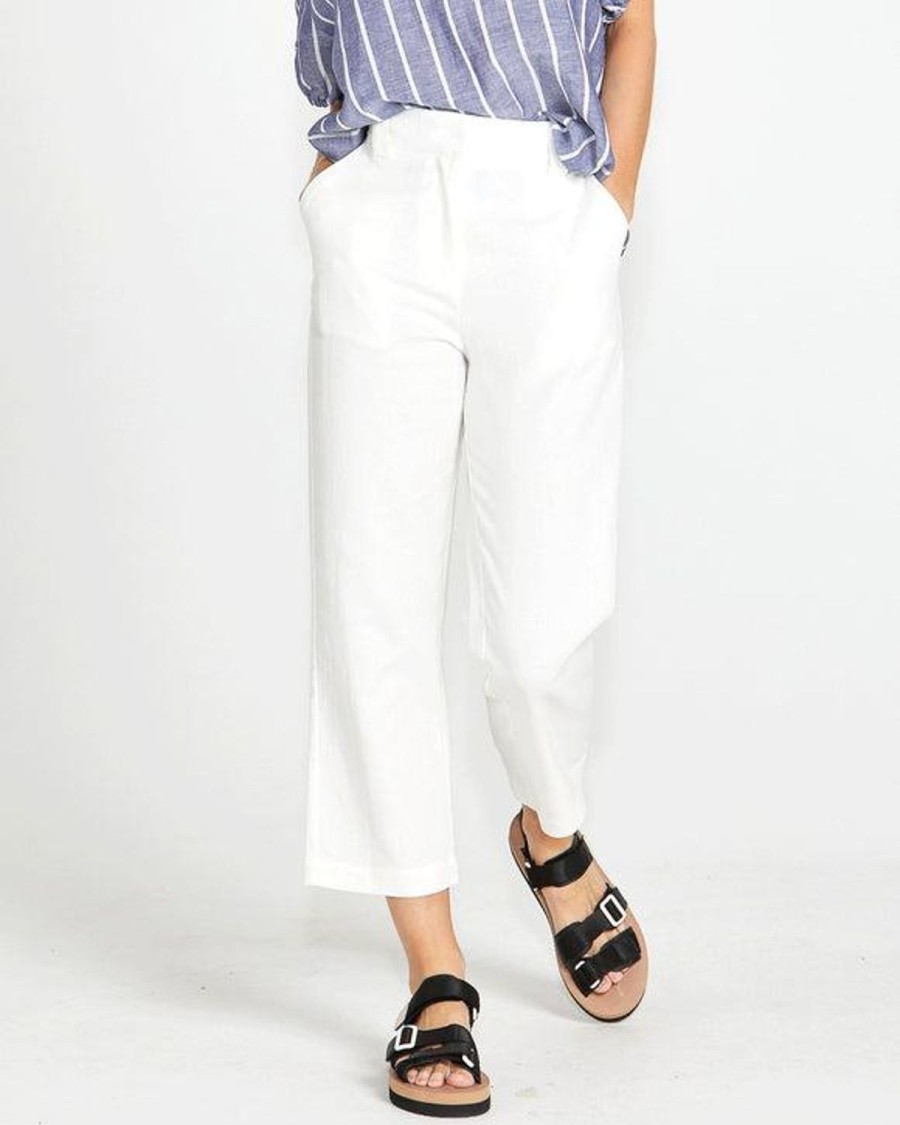 Pants | SASS Bowie Straight Leg Pant - White