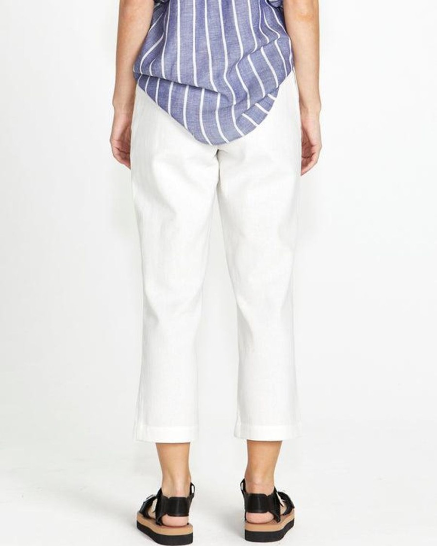 Pants | SASS Bowie Straight Leg Pant - White