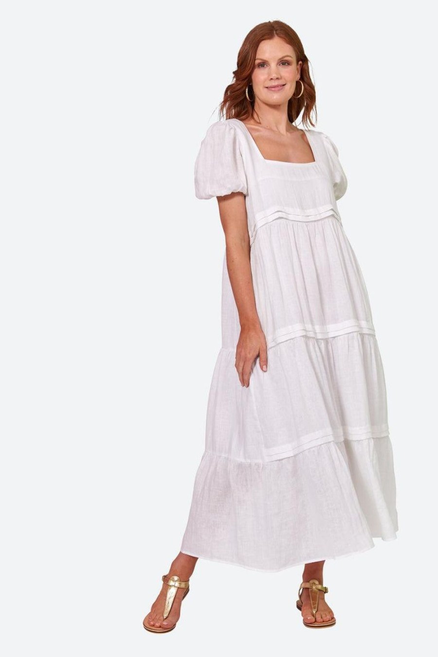 Dresses | Eb & Ive La Vie Pintuck Maxi - Blanc