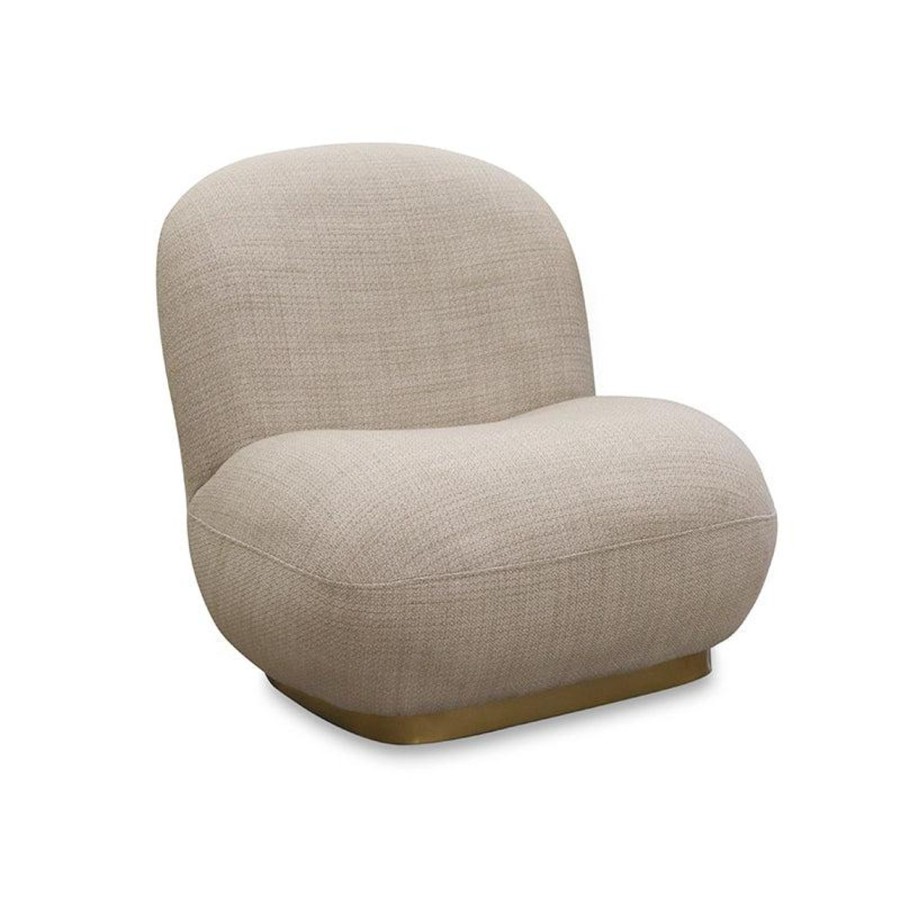 Furniture | Madras Link Delaney Curved Latte Occasional Chair