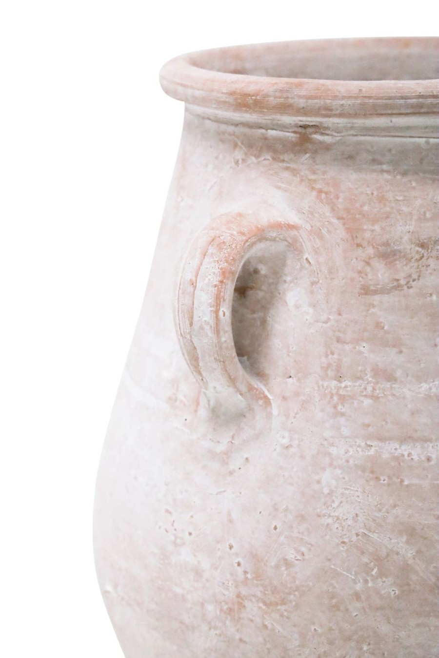 Pots, Planters & Vases | Robert Mark Adina Terracotta Pot 26Cm - White Wash