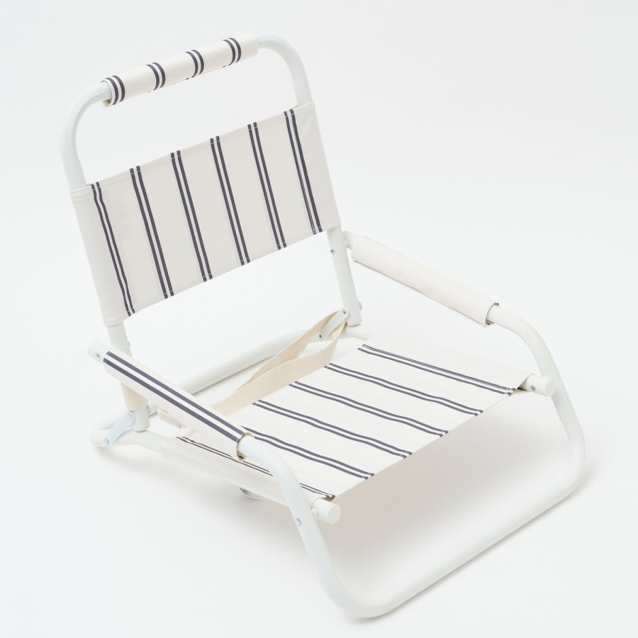 Travel & Outdoors | Sunny Life Beach Chair Charcoal Stripe