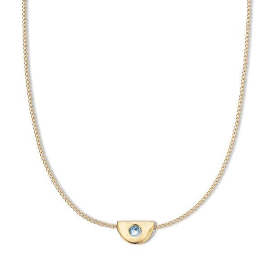 Jewellery | Palas March Aquamarine Birthstone Necklace