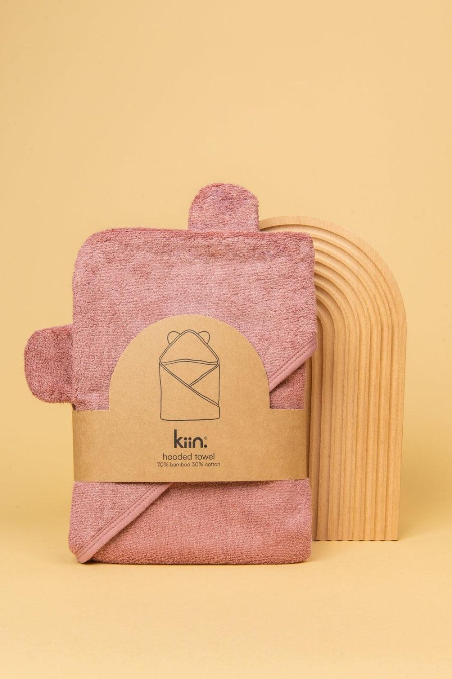 Nursery & Nurture | Kiin Hooded Towel - Heather