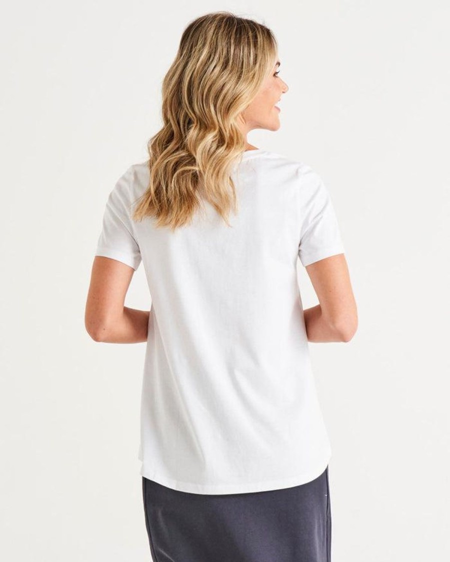 Tops | Betty Basics Luella Tee - White