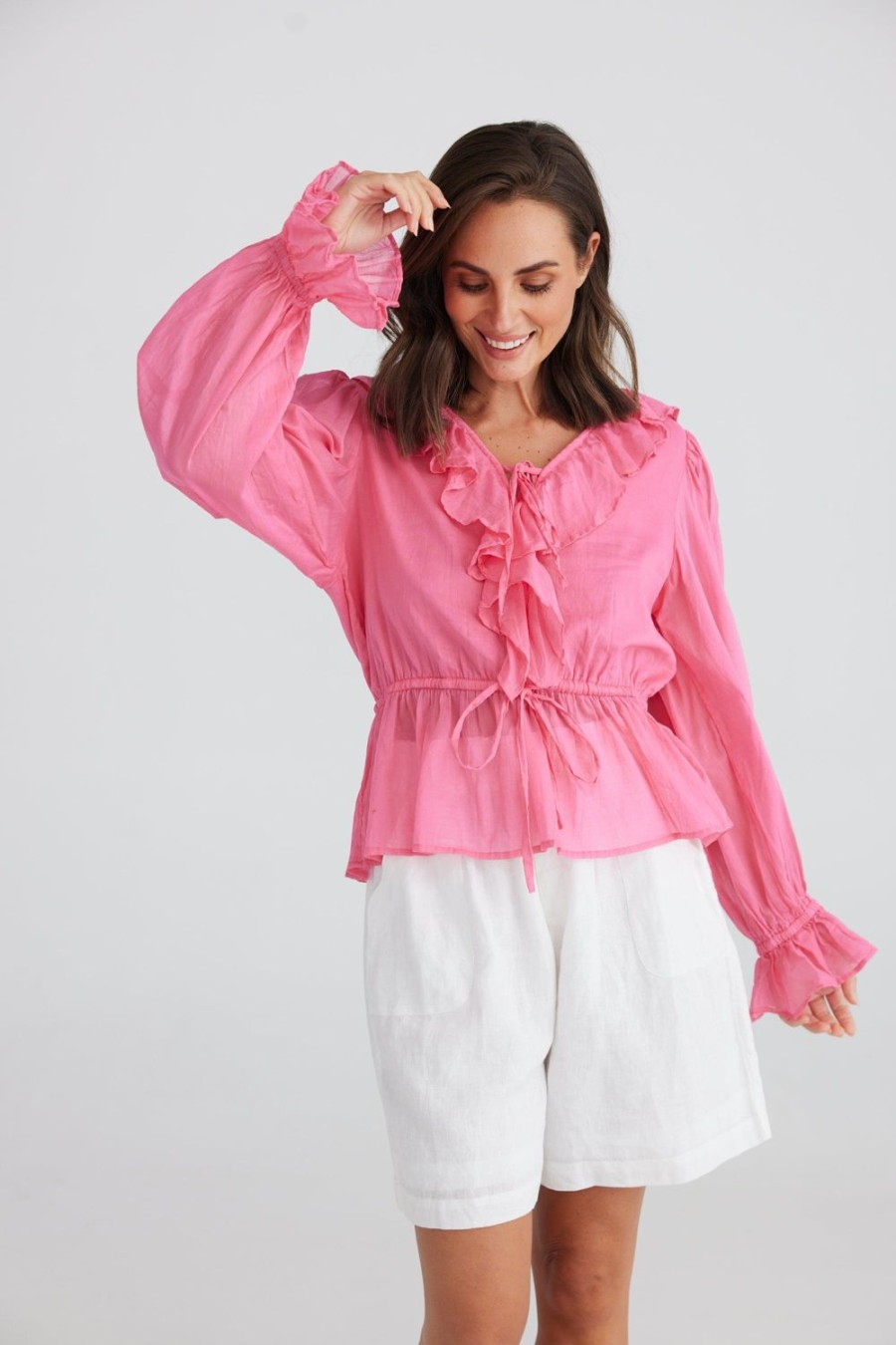 Tops | Holiday Hamptons Shirt - Hot Pink