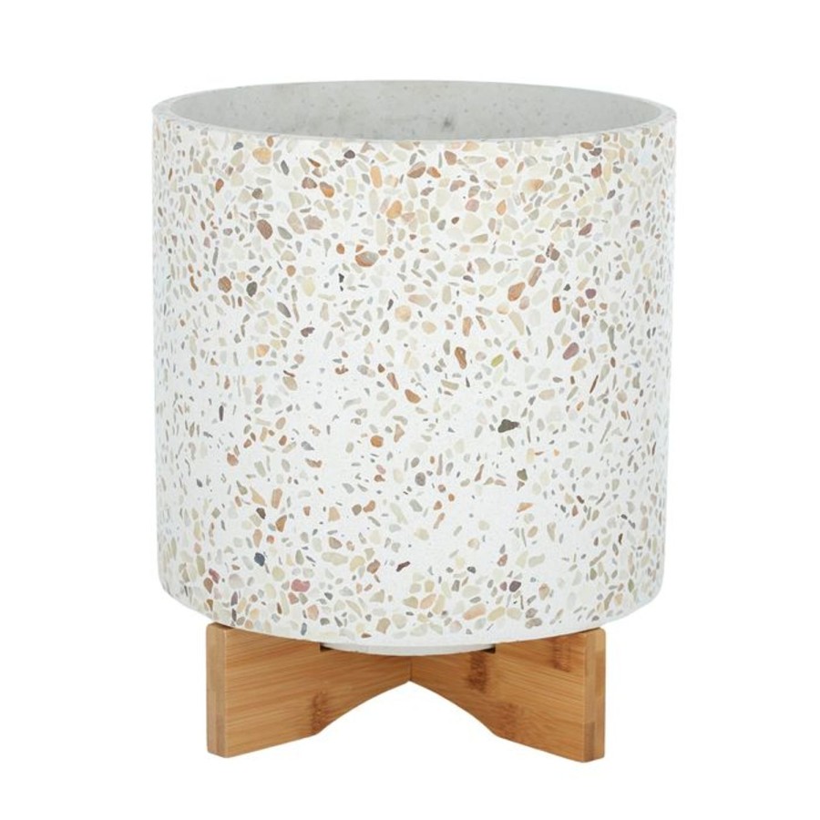 Pots, Planters & Vases | Coast To Coast Home Zeta Terrazzo Pot On Stand - Large