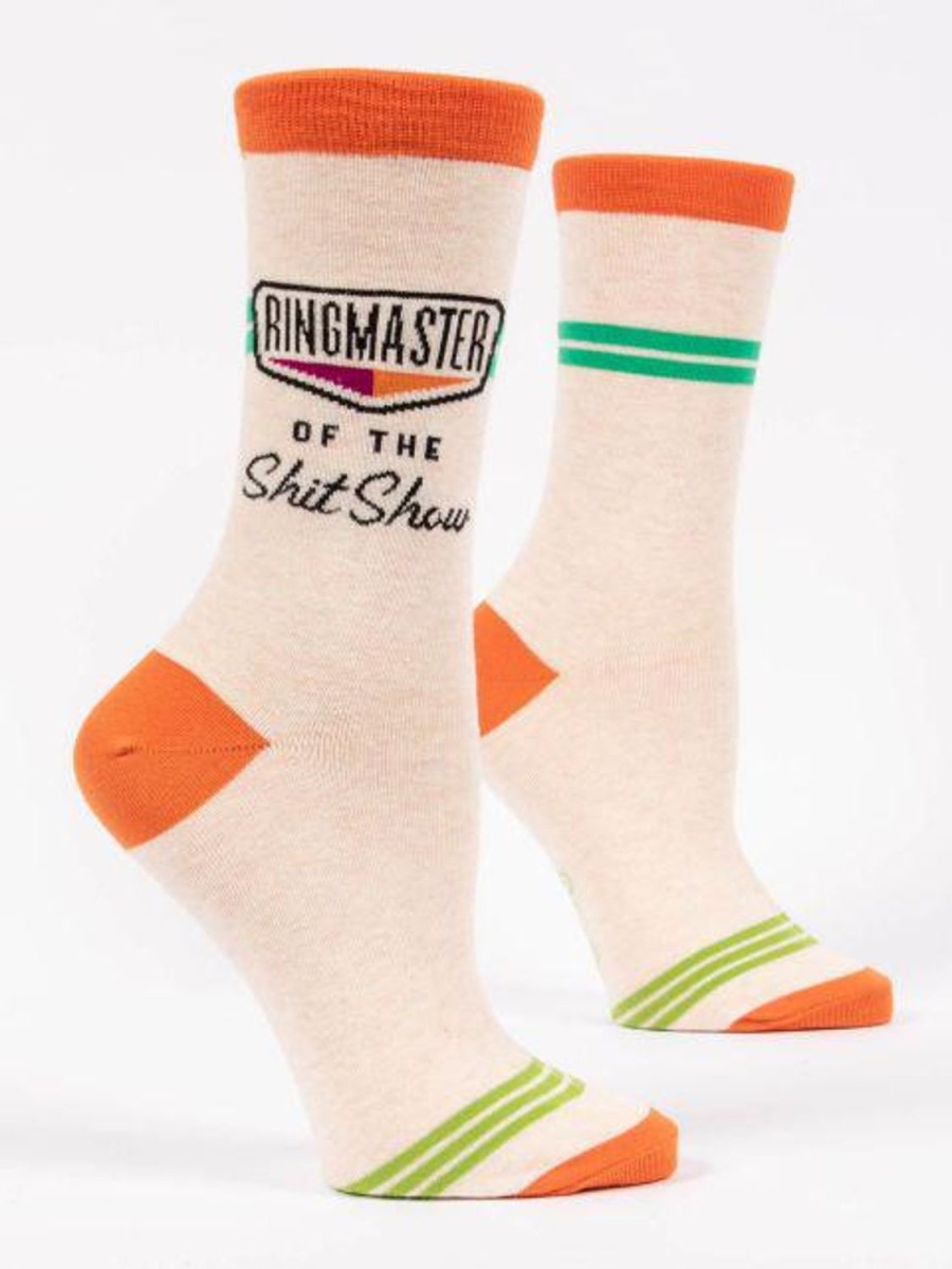 Fun & Games | Blue Q Ringmaster Of The Shit Show Women'S Crew Socks