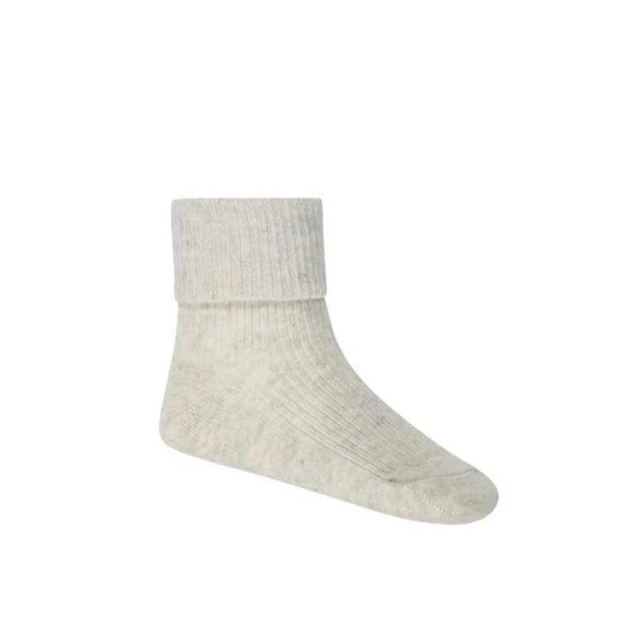 Shoes & Socks | Jamie Kay Classic Rib Ankle Sock - Oatmeal Marle