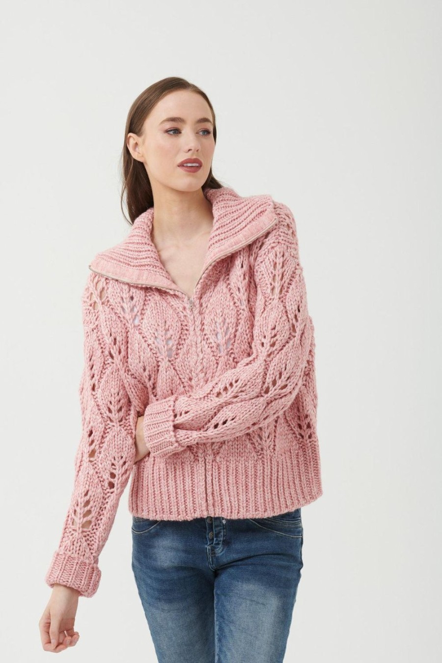 Knitwear & Jumpers | 365 Days Ashton Knit Jacket - Musk