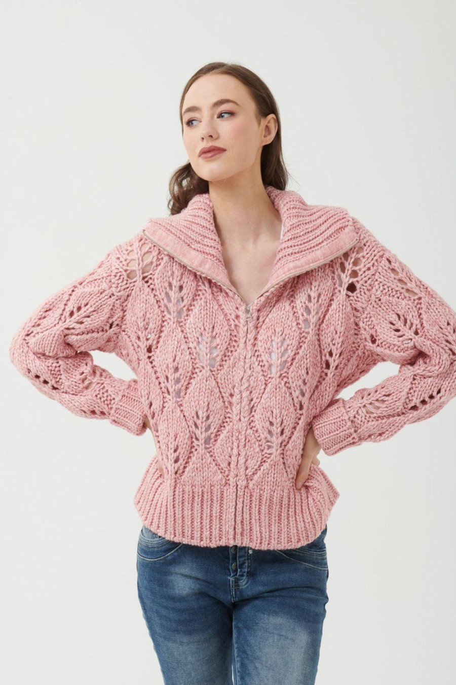 Knitwear & Jumpers | 365 Days Ashton Knit Jacket - Musk