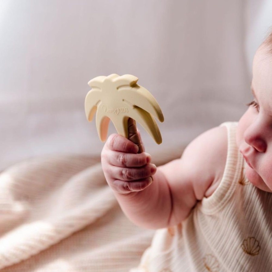 Nursery & Nurture | Woven Kids Silicone Palm Tree Teether - Sand