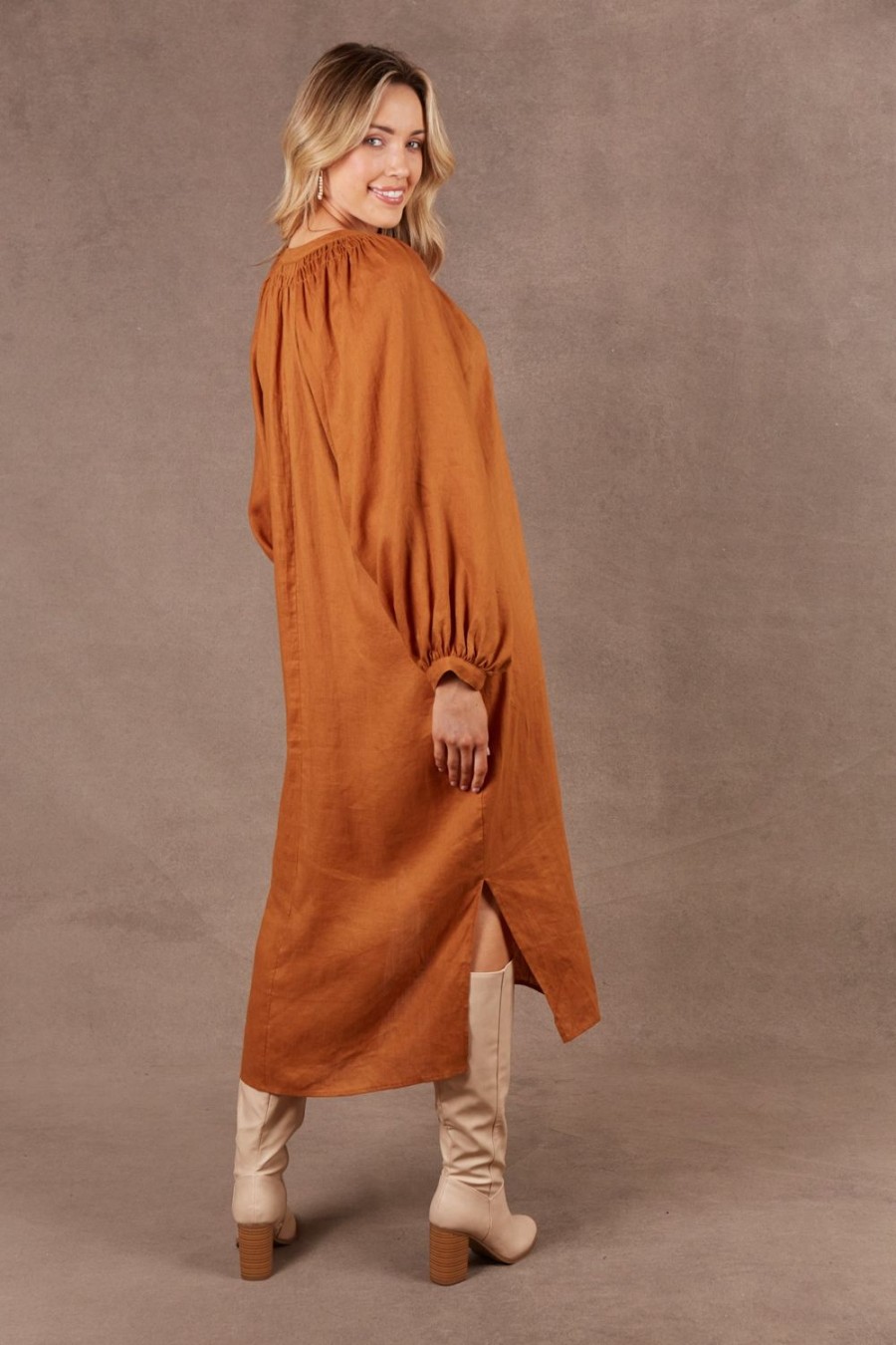 Dresses | Eb & Ive Nama Dress - Ochre