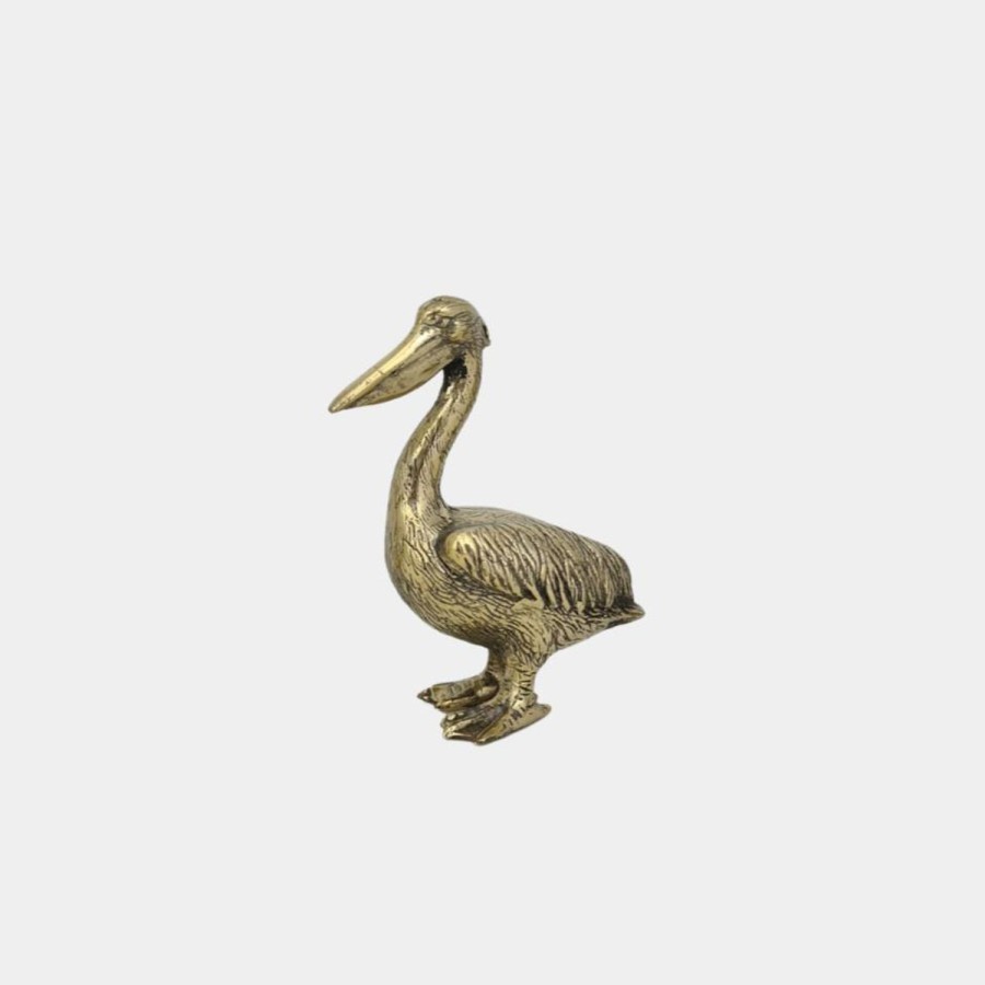 Decor Items | Colcam Brass Pelican Medium - Gold