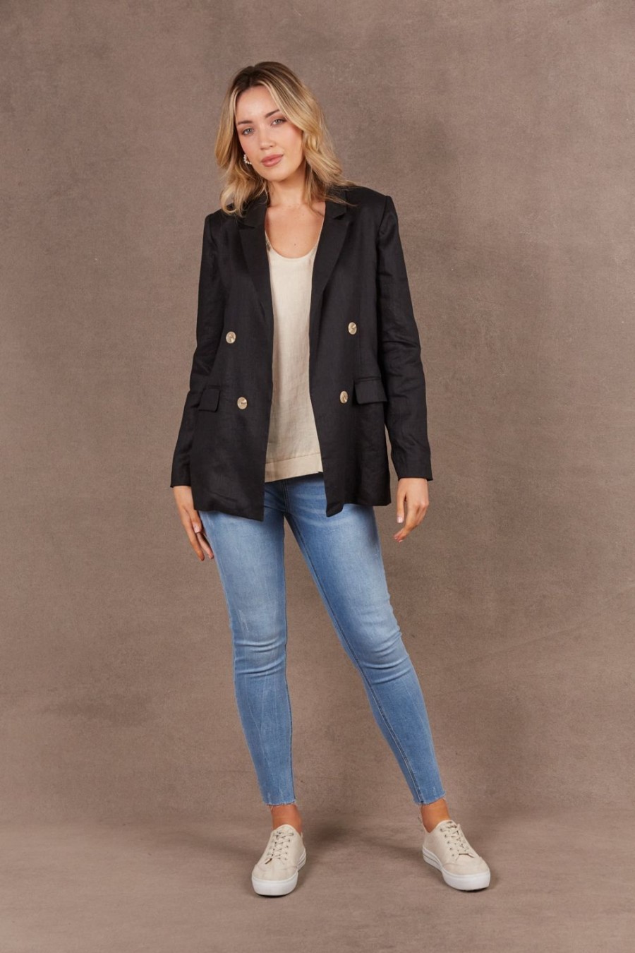 Jackets, Coats & Vests | Eb & Ive Nama Blazer - Ebony