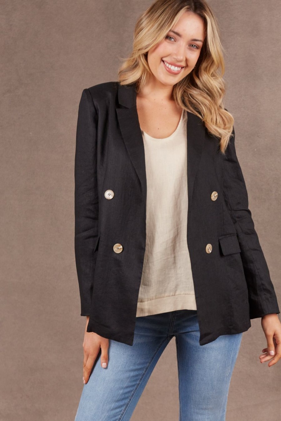 Jackets, Coats & Vests | Eb & Ive Nama Blazer - Ebony