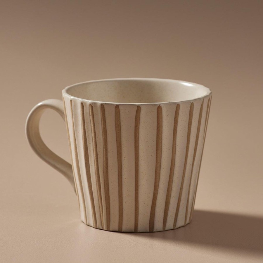 Dining & Entertaining | Indigo Love Tidal Mug - Matt White