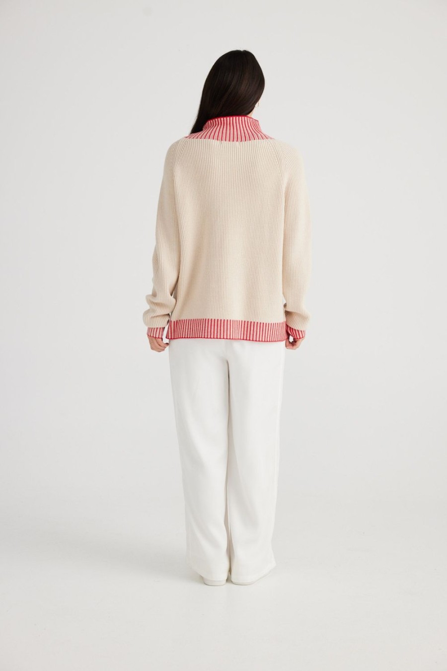 Knitwear & Jumpers | Brave & True Alexis Knit Jumper - Red