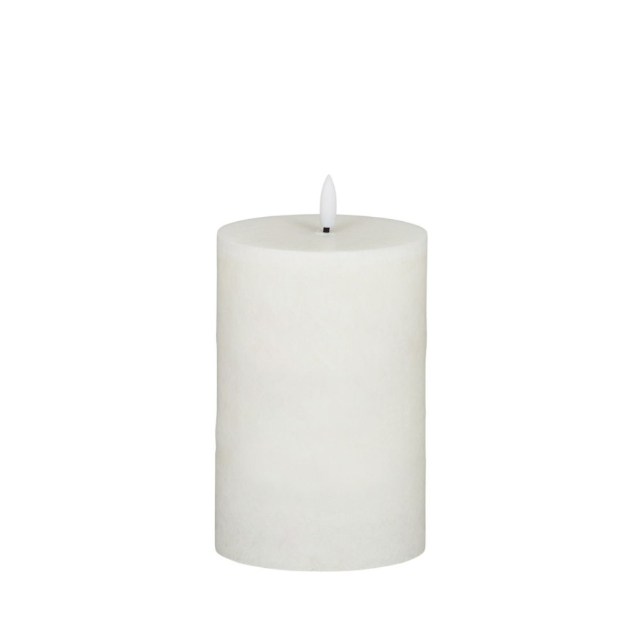 Lighting | Coast To Coast Home Illume Pillar Led Candle 15Cm - White