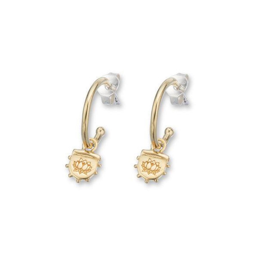 Jewellery | Palas Lotus Hoop Earrings