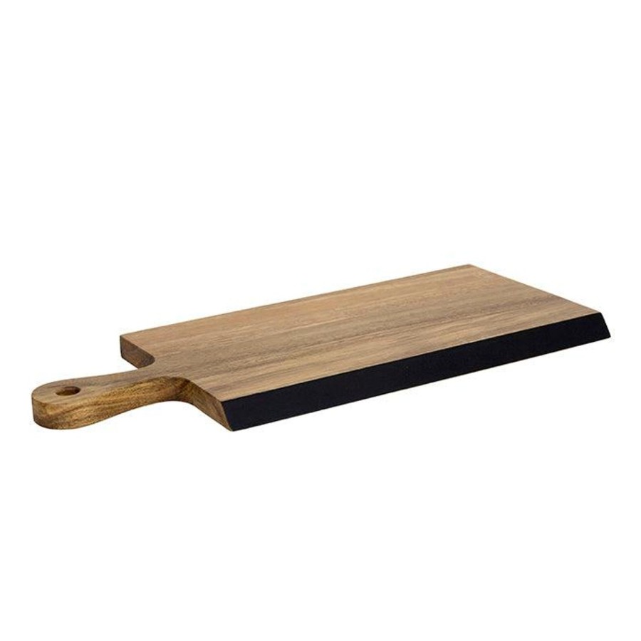 Dining & Entertaining | Pure Homewares Acacia Black Strip Cutting Board - Large