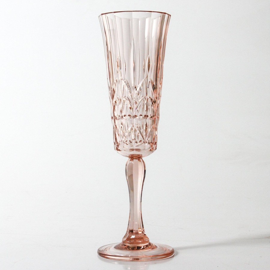 Dining & Entertaining | Indigo Love Pavilion Acrylic Champagne Flute - Pale Pink