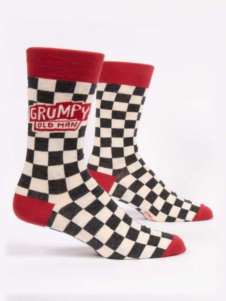 Fun & Games | Blue Q Grumpy Old Man Men'S Crew Socks