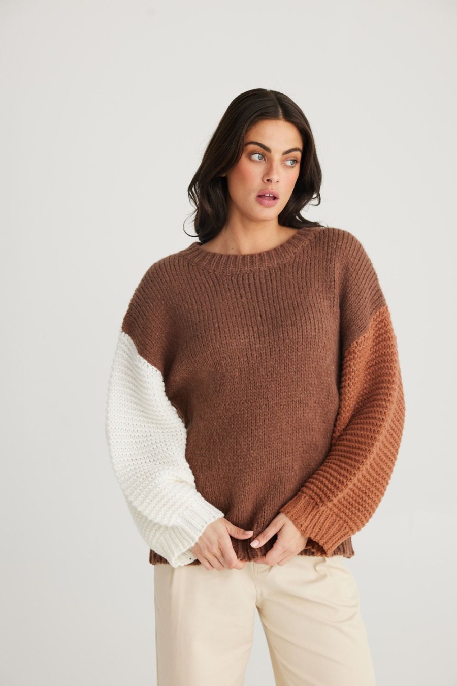 Knitwear & Jumpers | Talisman Jesse Knit - Chocolate