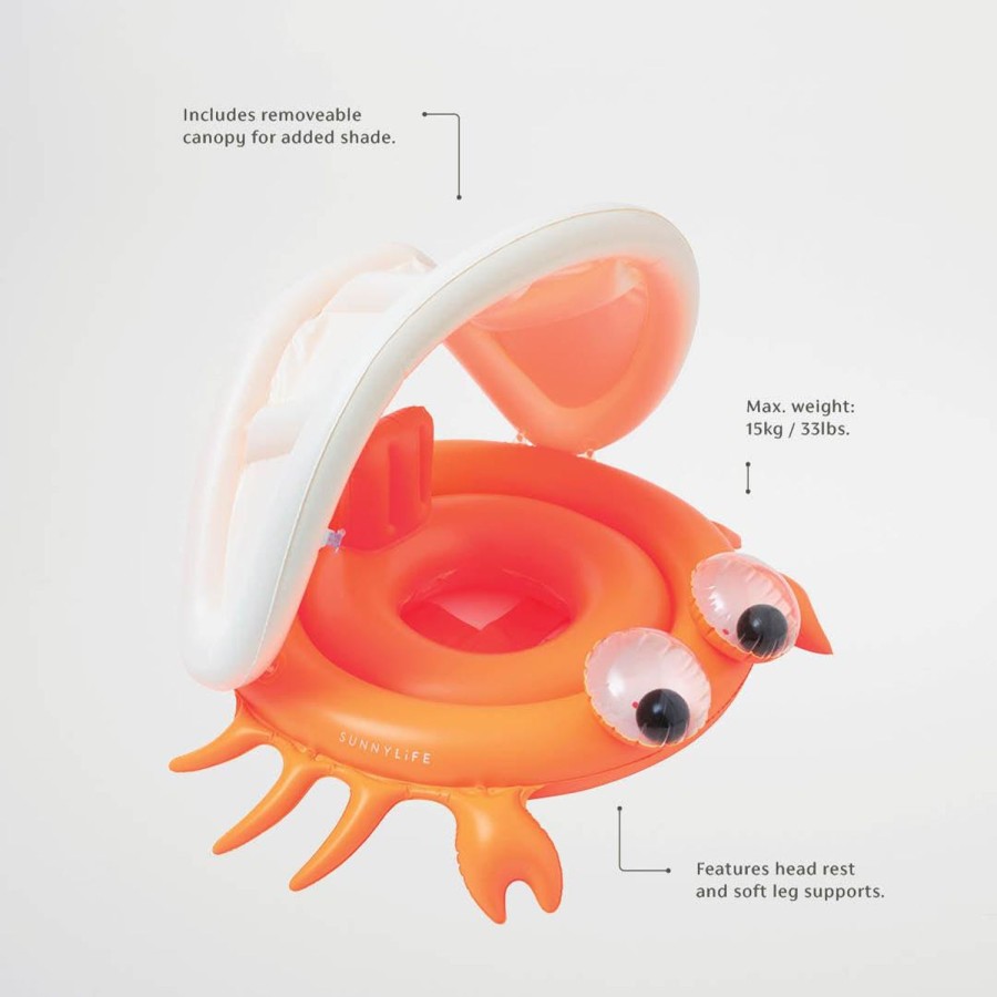 Toys | Sunny Life Baby Float Sonny The Sea Creature Neon Orange