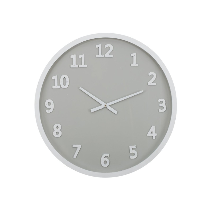 Wall Decor | Coast To Coast Home Charli Wood Clock 60Cm White/Grey