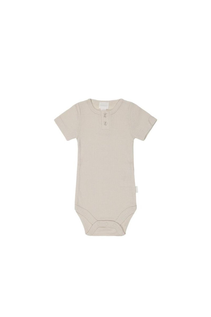 Clothing & Accessories | Jamie Kay Organic Cotton Modal Darcy Rib Tee Bodysuit - Beech