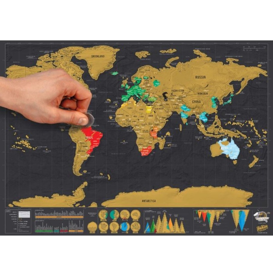 Travel & Outdoors | Luckies Scratch Map Deluxe Travel Edition