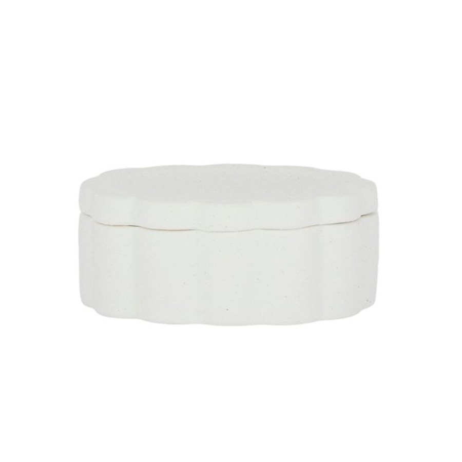 Decor Items | Coast To Coast Home Maha Ceramic Trinket Box - White