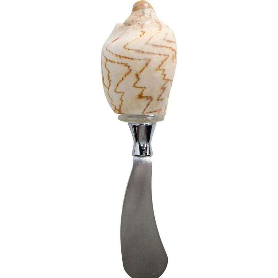 Dining & Entertaining | Lavida Striped Shell Handle Spreader