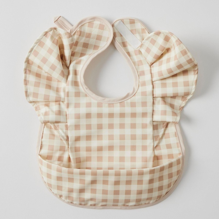 Nursery & Nurture | Pilbeam Living Gingham Frilled Bib