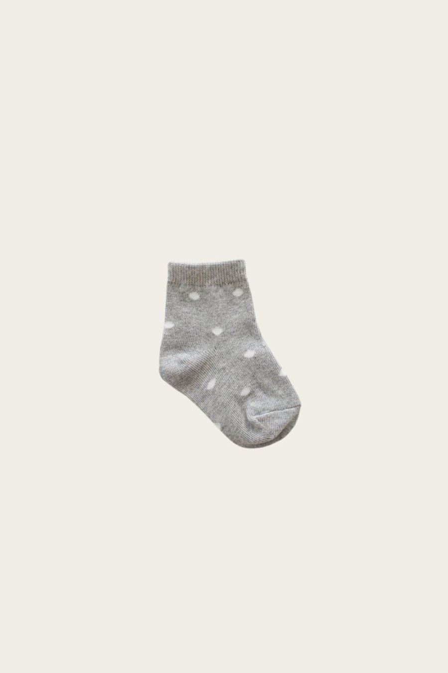 Jamie Kay | Jamie Kay Dotty Sock - Light Grey Marle