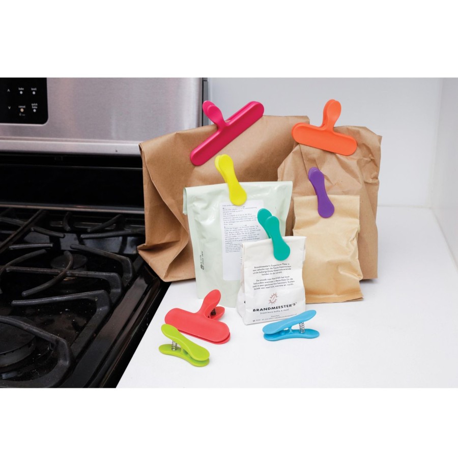 Kitchenware | Kikkerland Rainbow Bag Clips - Assorted Set