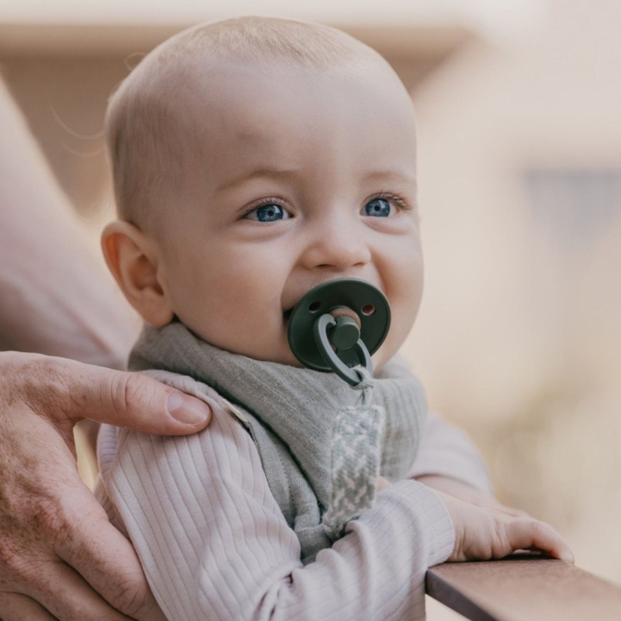 Nursery & Nurture | BIBS Pacifier Clip - Sage/Ivory