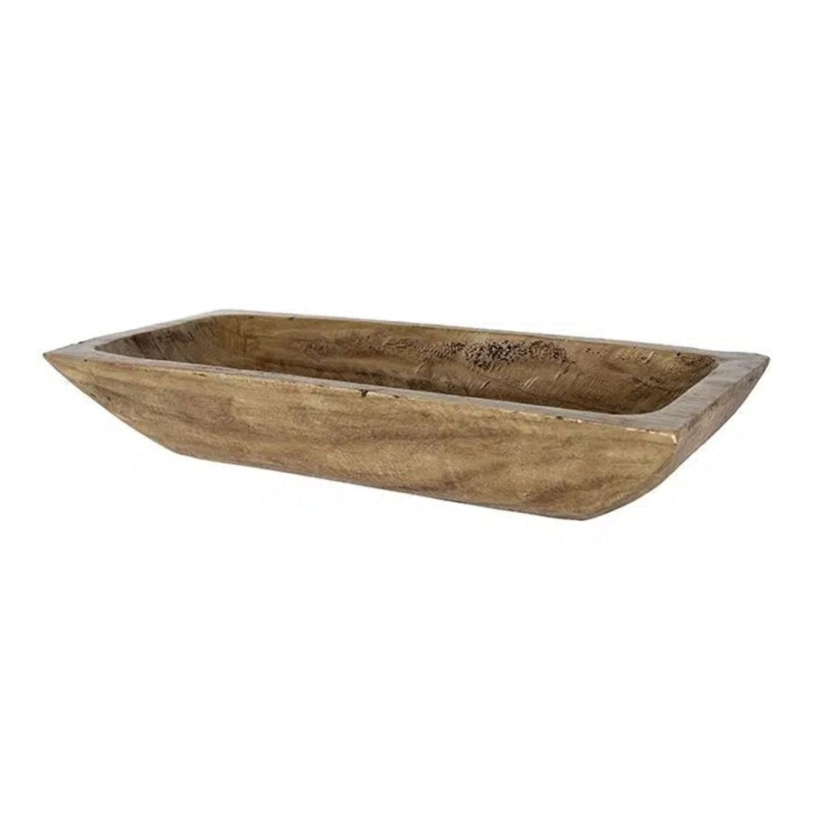 Decor Items | Pure Homewares Chico Timber Brown Rectanglular Bowl