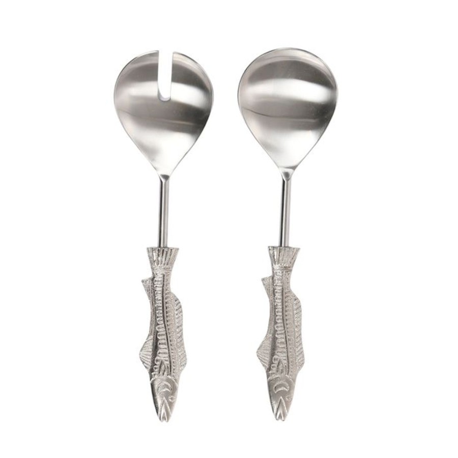 Dining & Entertaining | Coast To Coast Home Carp Set/2 Stainless Steel Salad Servers