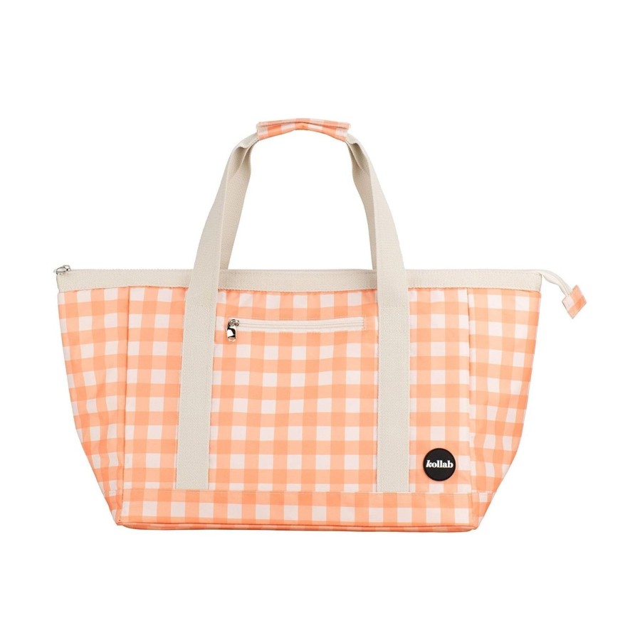 Travel & Outdoors | Kollab Tote Bag Apricot Check