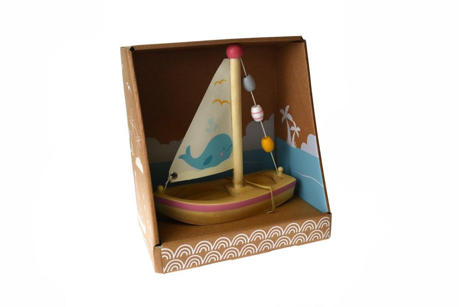 Toys | Eleganter Calm & Breezy Wooden Sail Boat