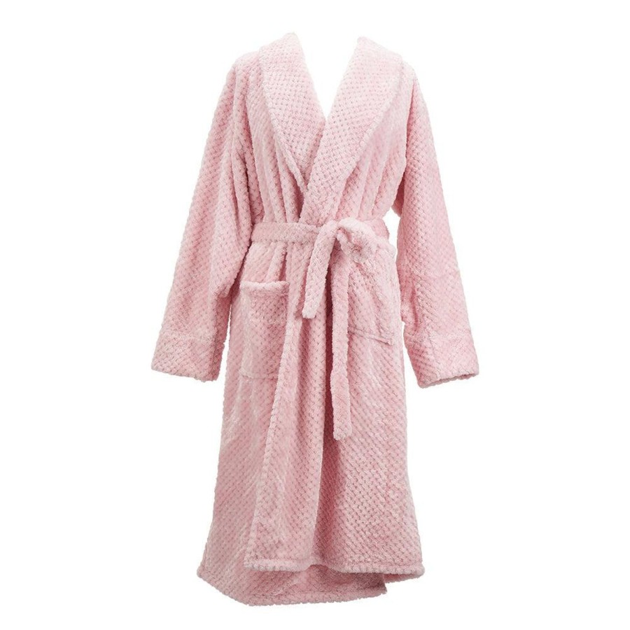 Sleepwear & Robes | Annabel Trends Bath Robe Cosy Luxe Waffle - Pink Quartz