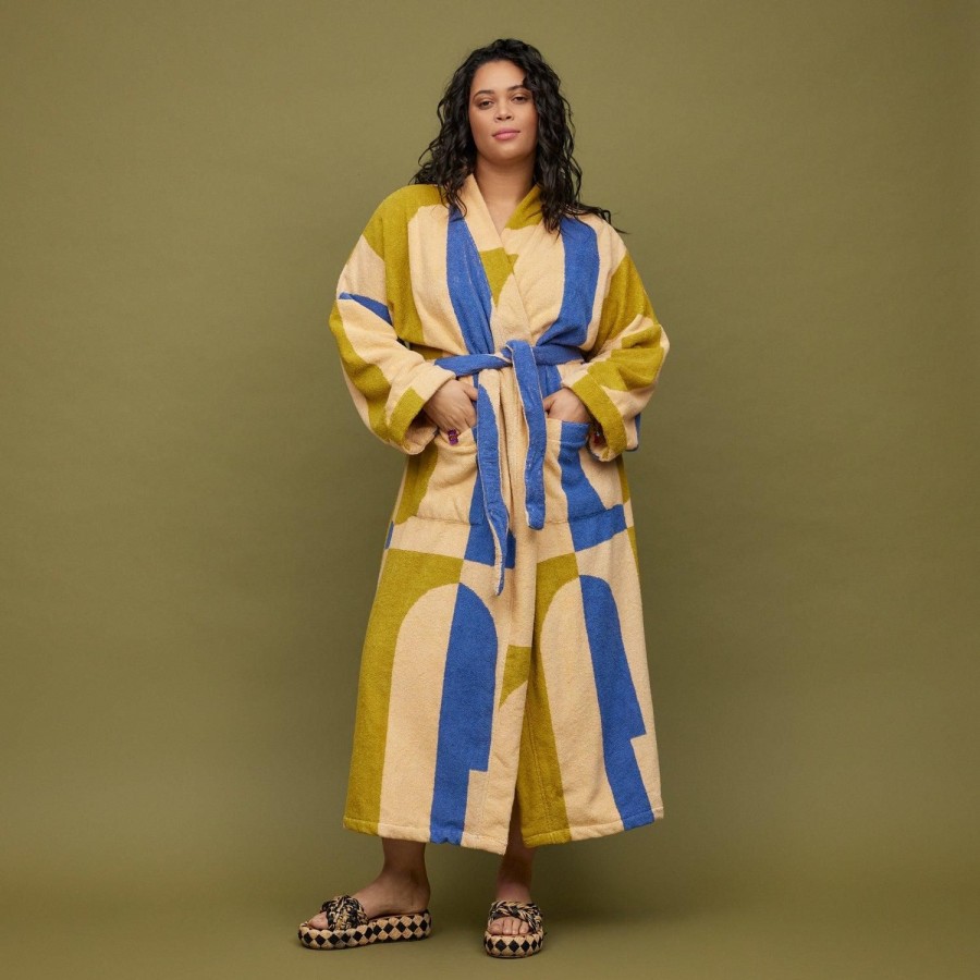 Sleepwear & Robes | Sage & Clare Redondo Towelling Robe - Turmeric